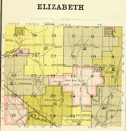 Elizabeth Township Map (1883)