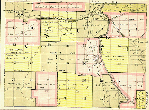 Union Township Map (1883)